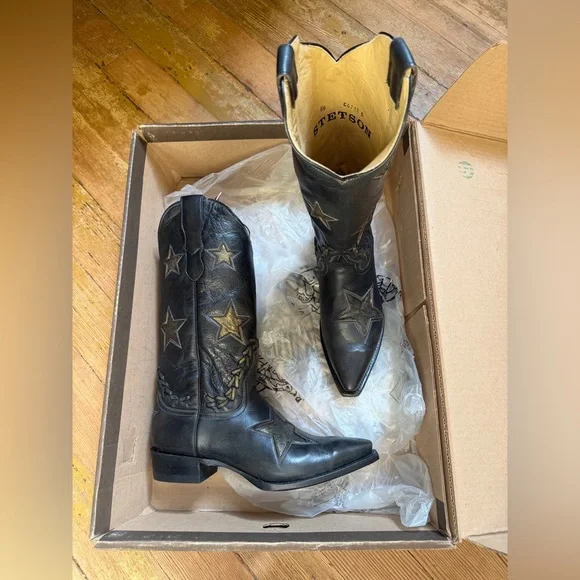 Stetson Snip Toe Cosmo Star Boots - Picture 1 of 4